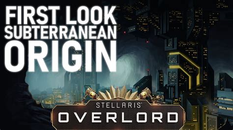 subterranean civilization stellaris|stellaris subterranean origin.